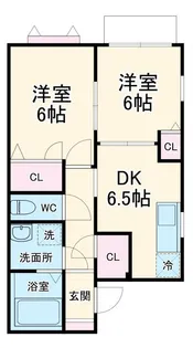 ピソ咲が丘【1階】の間取り