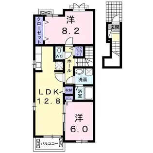クレマチス B【2階】の間取り
