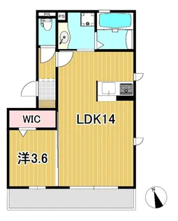 サウザンドクレーン【1階】の間取り