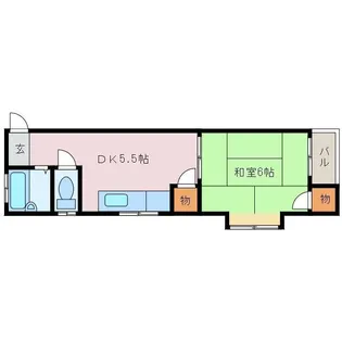グリーンマンション【1階】の間取り