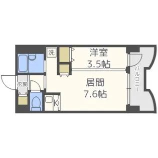 札幌ビオス館【4階】の間取り