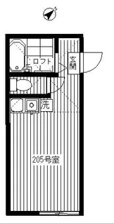 ユナイト新子安トニーベネット【2階】の間取り