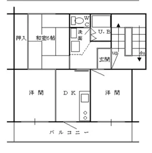 四反田ハイツ【2階】の間取り