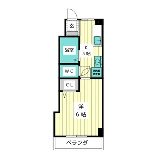 ハイツサンミ【2階】の間取り