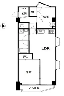 ソオワ横浜根岸【3階】の間取り