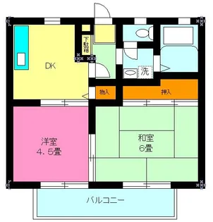 グランドール江北【2階】の間取り