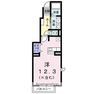 ファミールケイ D【1階】の間取り