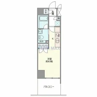 プレール・ドゥーク横浜SOUTH Maison Loire【4階】の間取り