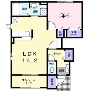アプリール 本庄【1階】の間取り
