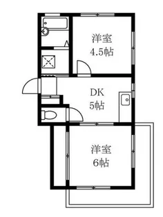 エルハイツ第6テラジマ【4階】の間取り