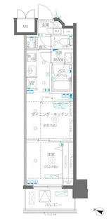 AELL横浜吉野町【7階】の間取り