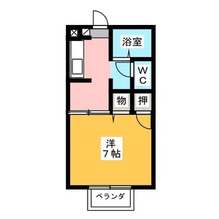 フラット・ルール B棟【2階】の間取り