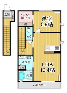ヴィラーチェP【2階】の間取り