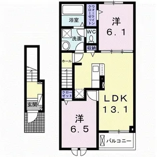ミニョン フローB【2階】の間取り