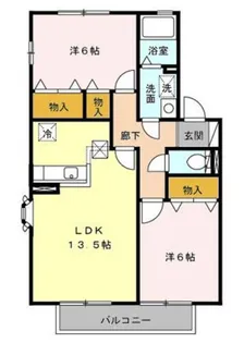 エスポワールイノウエII【1階】の間取り