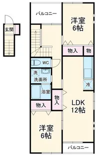 ハイステージFour【2階】の間取り