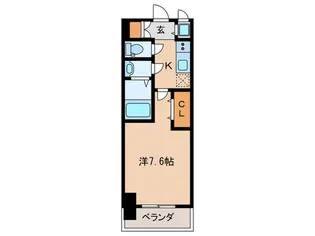 Luxe神戸WEST【10階】の間取り