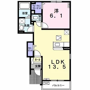 アドラブール【1階】の間取り