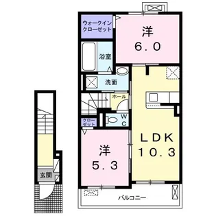プラシード T【2階】の間取り