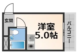 アリーヴェデルチ小阪【4階】の間取り