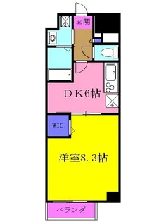 ジィクシア湘北【6階】の間取り