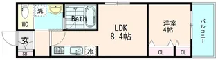 Gracias Court樟葉NORTH【2階】の間取り