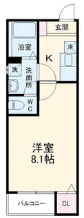 シャムロック熱田【1階】の間取り