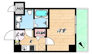 MESSAGE九条みなと通II【8階】の間取り