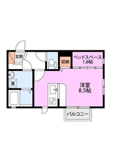 クラレット【1階】の間取り