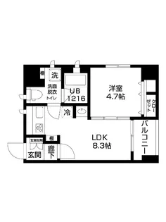teida【4階】の間取り