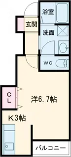 エターナルシー舞子坂【1階】の間取り