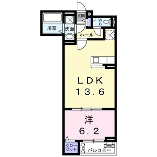 メゾン アンソレイエ【2階】の間取り