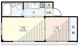 第一根岸ビルII【3階】の間取り