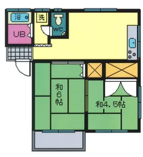 山形県山形市北山形1【アパート】の間取り
