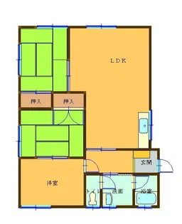 ヴァンヴェールII【1階】の間取り