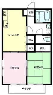 カーサプラシードIII【2階】の間取り