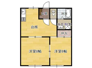 クリオコートB【2階】の間取り