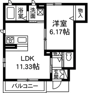 グランボヌール(シャーメゾン)【1階】の間取り