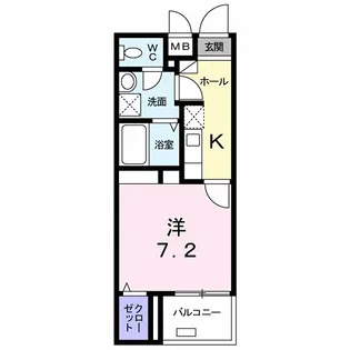 東京都日野市大字日野【マンション】の間取り