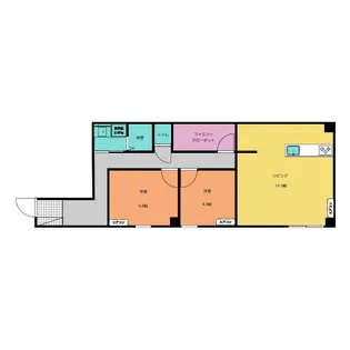 コンフォート長良【1階】の間取り