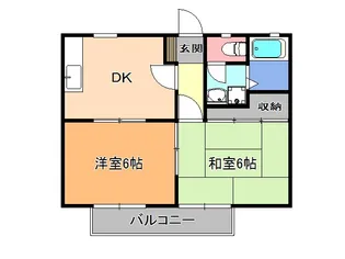 サンタハイツ【1階】の間取り