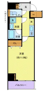 ジェノヴィア新横浜スカイガーデン【9階】の間取り