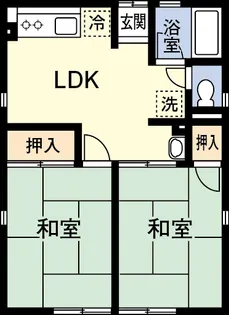 シティハイム島野【2階】の間取り