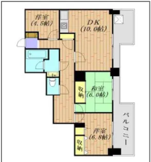 千葉県市原市五井中央西2【マンション】の間取り