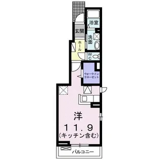 シーサイド・ヴィラII【1階】の間取り