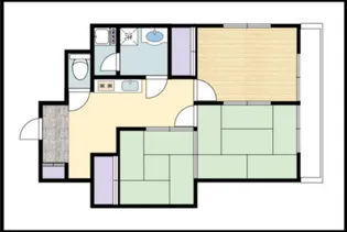 シティコーポ東古松【5階】の間取り