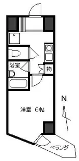 ジェイ・ビィー・エス・溝口【6階】の間取り