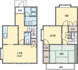タウンハウスMK【1階】の間取り