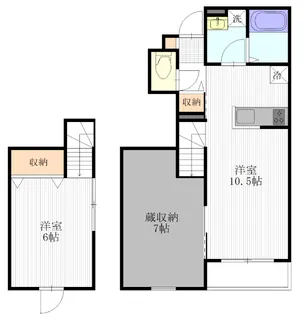 カーサ デガトス【1階】の間取り