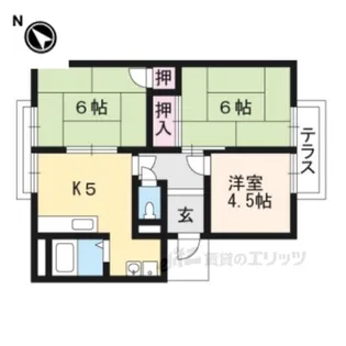 ガーデンシティハイツA棟【1階】の間取り